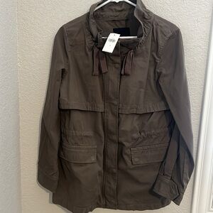 NWT Banana Republic twill army jacket